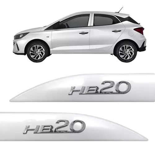 Moldura Lateral Hyundai Hb20 Cromada 2024 2025