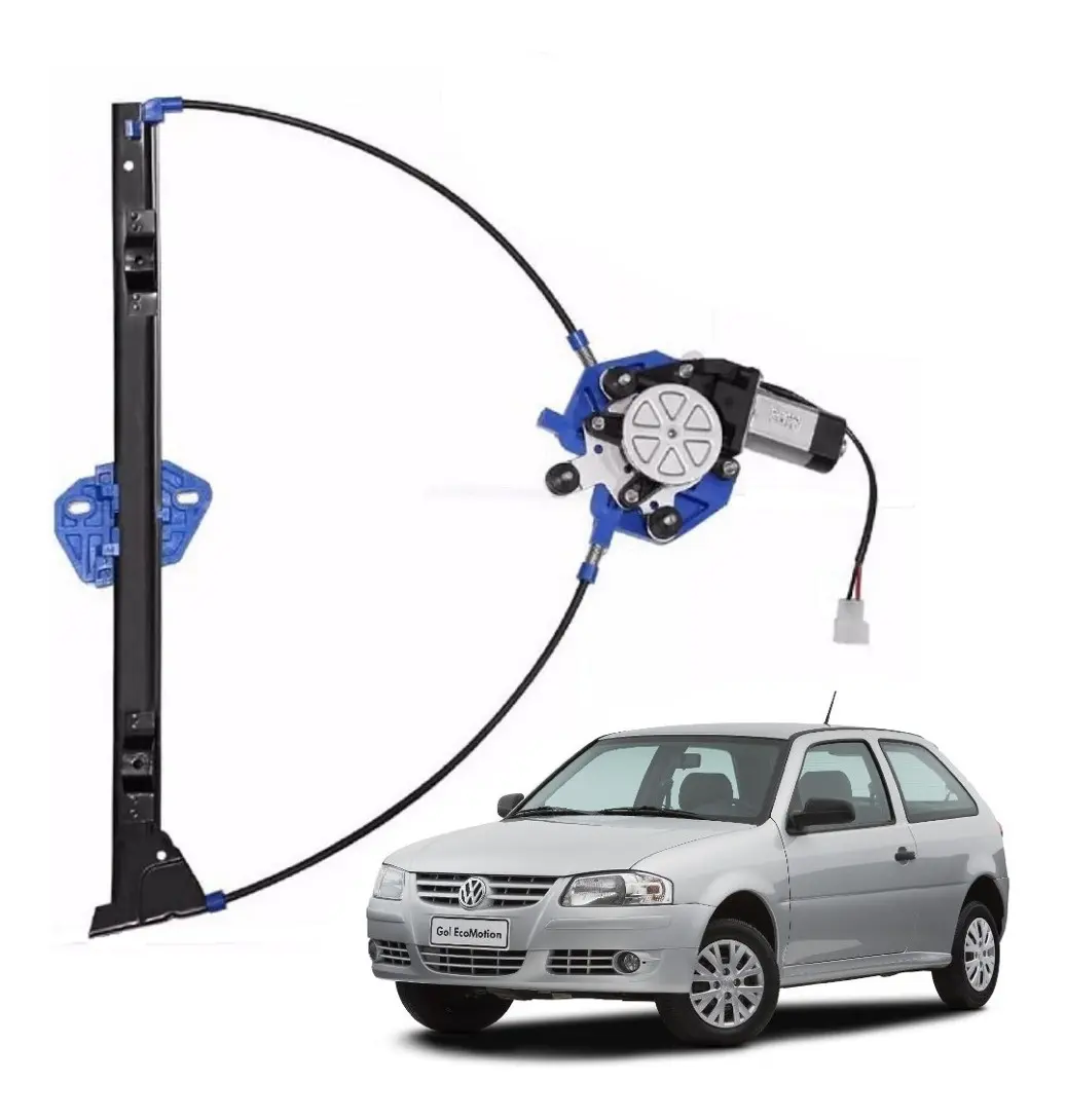 Máquina de Vidrio Eléctrico con Motor para Volkswagen Gol G3 y G4 2 Puertas