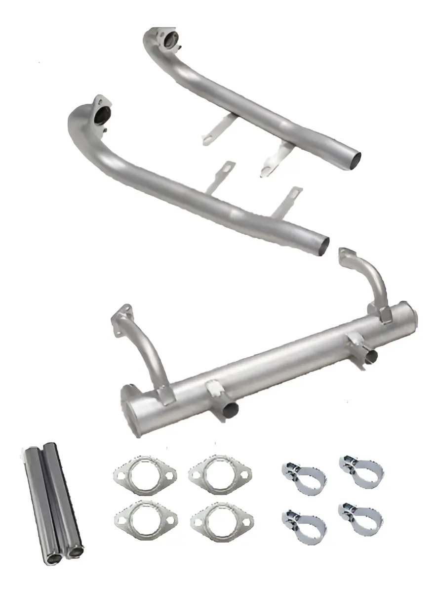 Kit de Escape Completo con Silenciador Redondo para Volkswagen Fusca (Sin Precalentamiento)