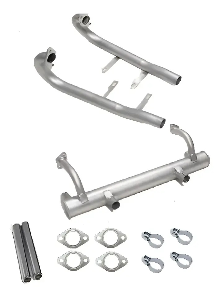 Kit de Escape Completo con Silenciador Redondo para Volkswagen Fusca (Sin Precalentamiento)