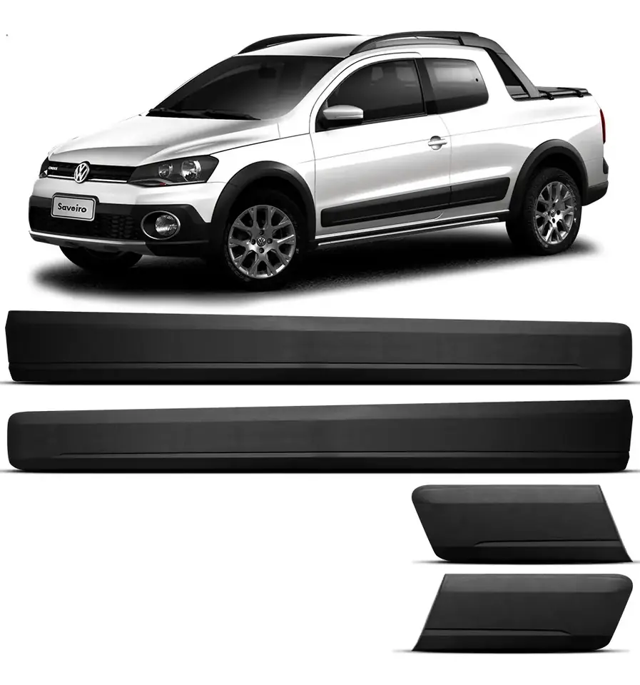 Moldura lateral para Saveiro Doble Cabina (estilo grueso) – Sin letras