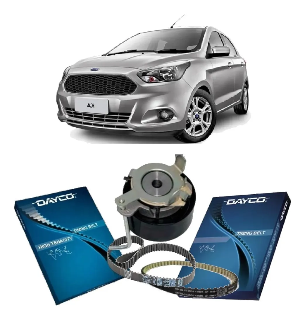 Kit Correa Distribución + Correa Bomba Aceite Ford Ka 1.0 12v 3cc