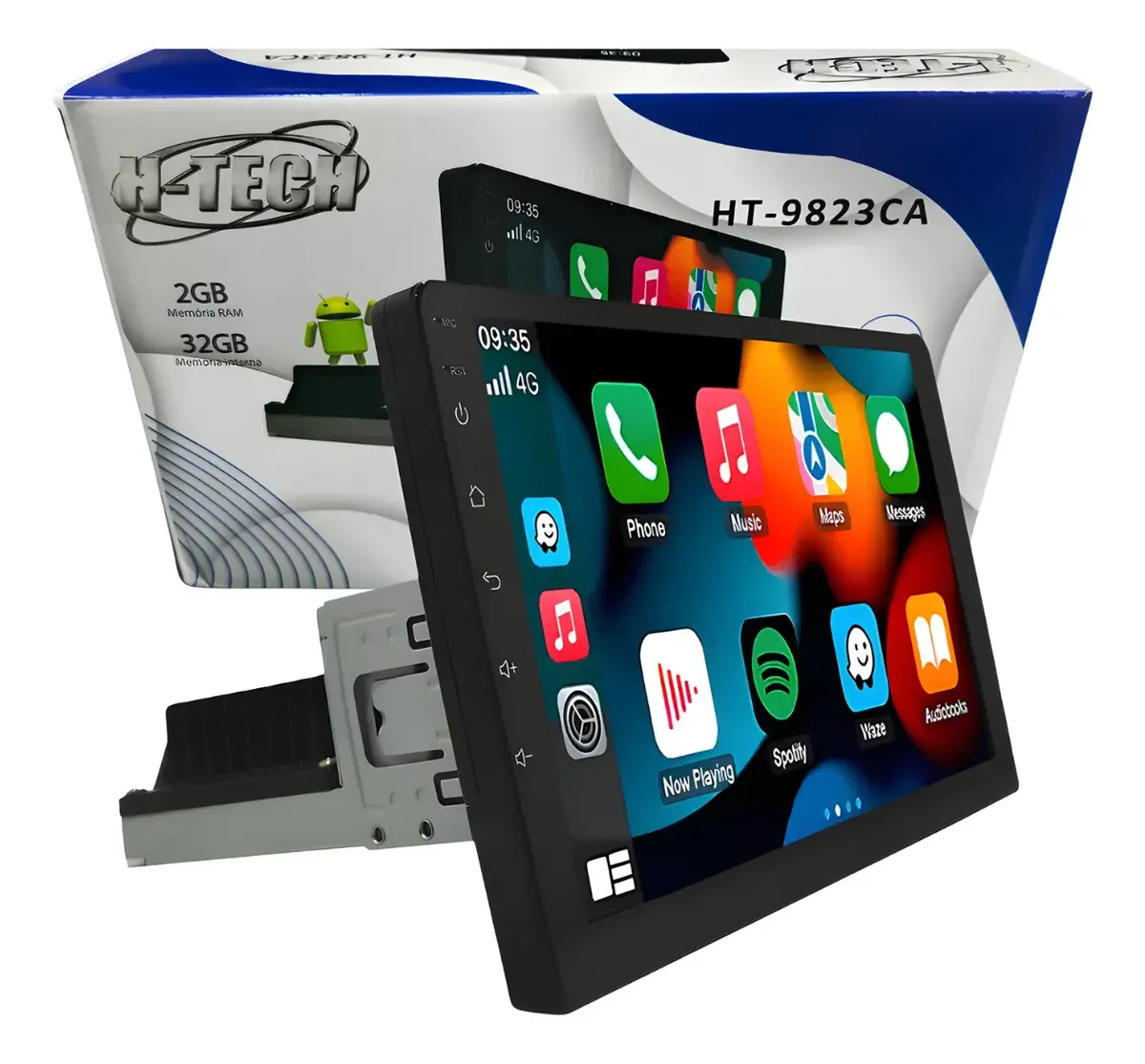 Central Multimedia MP5 Universal 1 DIN de 9" – Android 12 | CarPlay y Android Auto | 2GB RAM + 32GB