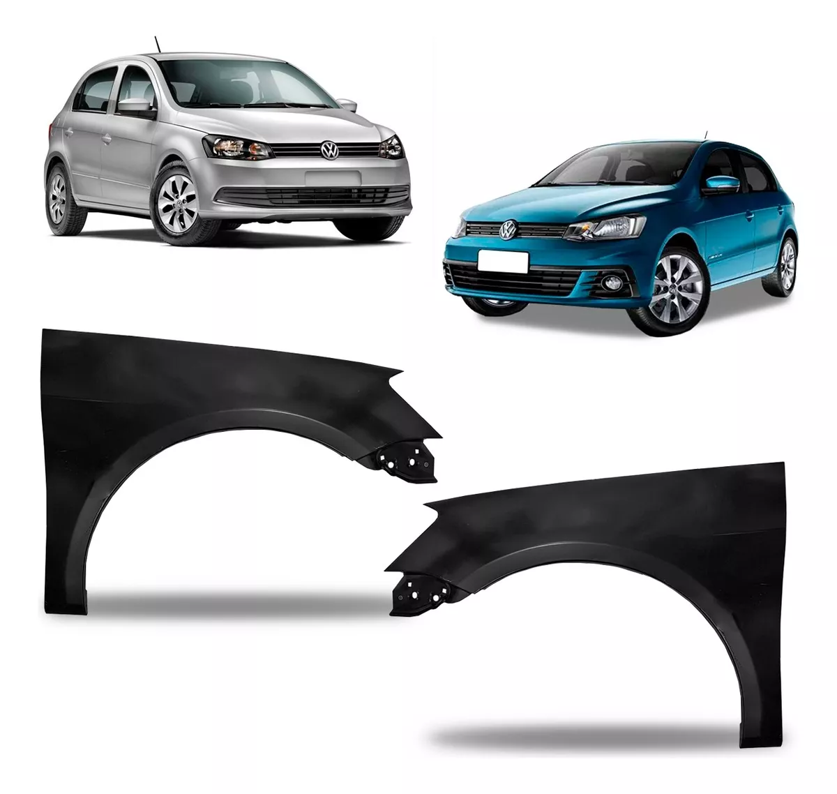 Par Guardabarros Delanteros  Gol Saveiro Voyage G6 G7 2013 A 2015 2016 2017