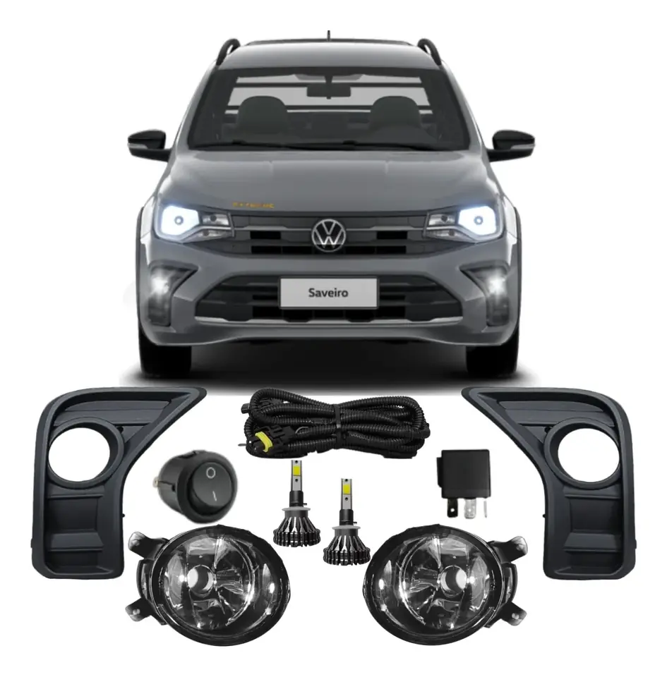 Kit Faros camineros Nueva Saveiro G8 2024 2025 C/ LED