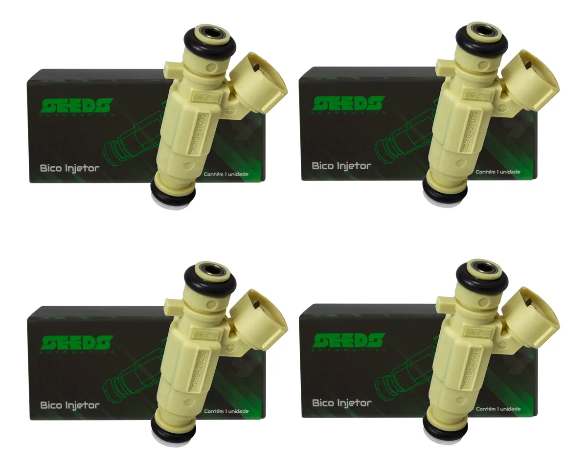 4 inyectores flex para Hyundai Hb20 1.6 16v (2012 a 2017)