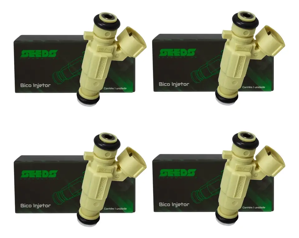 4 inyectores flex para Hyundai Hb20 1.6 16v (2012 a 2017)