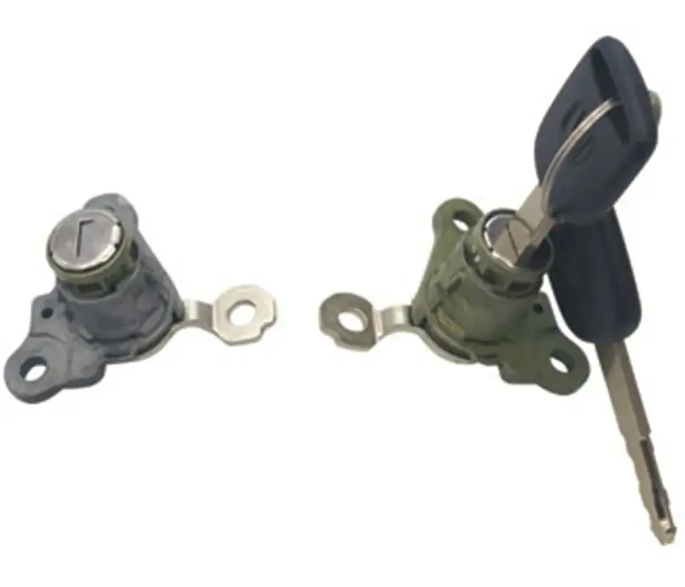 Par de cilindros de cerradura para puertas delanteras con llave para Honda Fit 2003–2008
