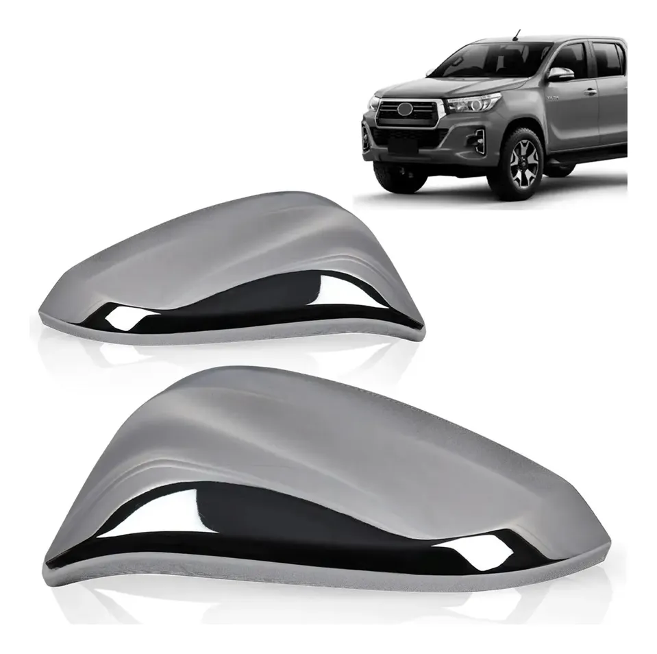 Cubierta cromada para espejo lateral de Hilux (2016–2026)