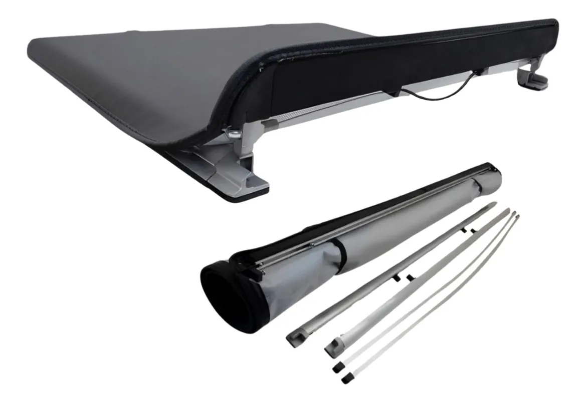Cubierta de caja de camioneta para S10 Doble Cabina 2001, 2002, 2003 a 2011 Trek Black
