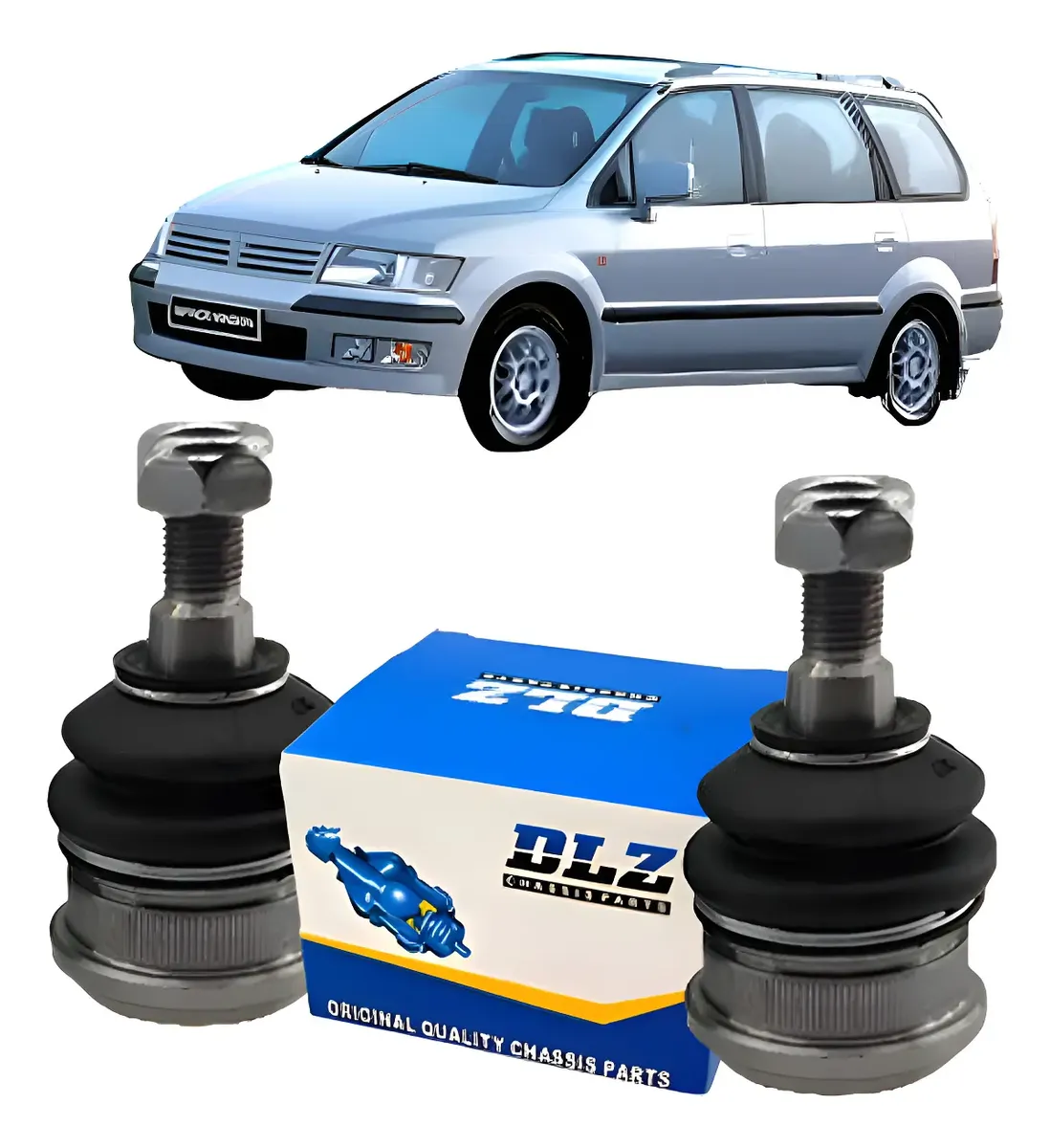 Par de rótulas de brazo de control delantero para Mitsubishi Lancer 95 96 97 98