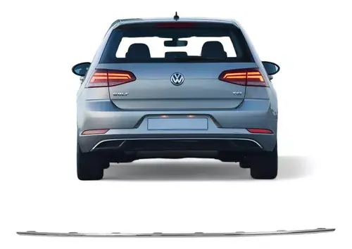 Moldura Paragolpes Trasero Golf 2018 2019 2020 Centro Cromado
