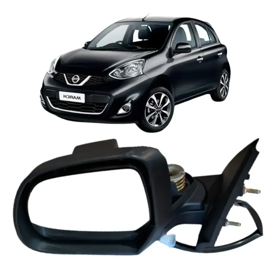Espejo retrovisor eléctrico izquierdo para Nissan March de 2011 a 2014.