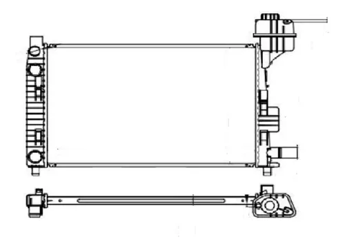 Radiador Mercedes Benz Classe A 160 1999 2000 A 2005 Notus