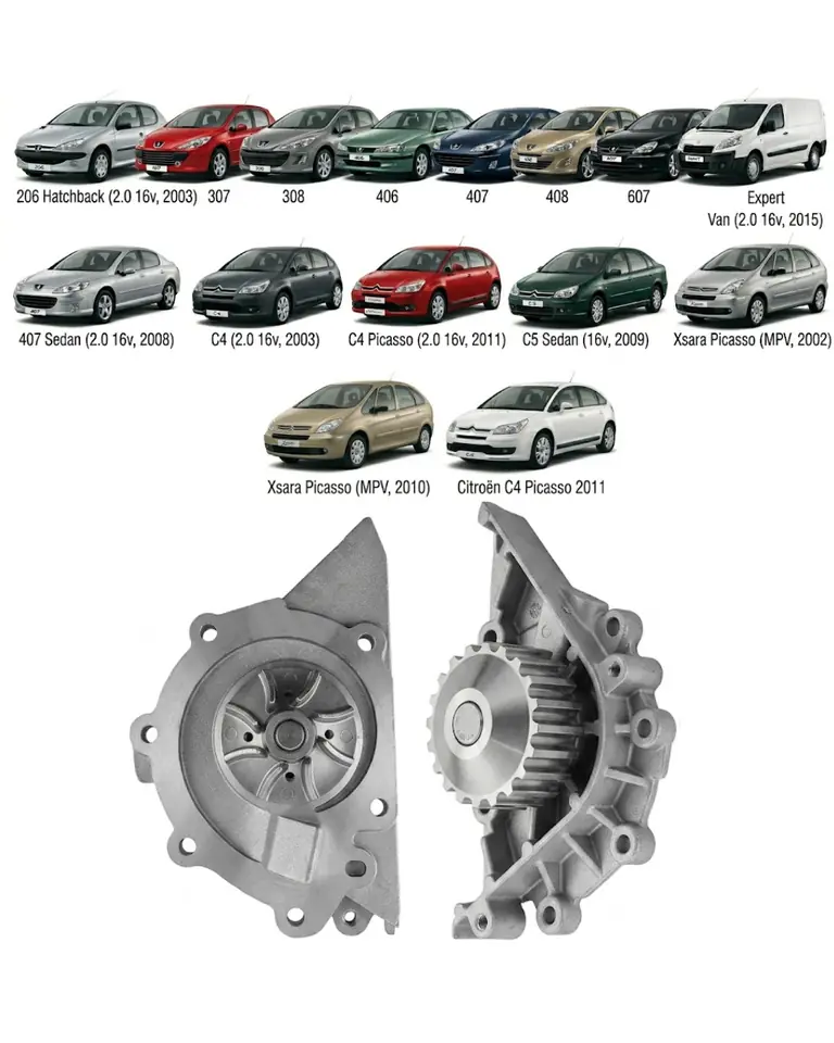 Bomba de Agua VMG - Peugeot & Citroën 1.8 / 2.0 16v (Modelos 2000 a 2018)
