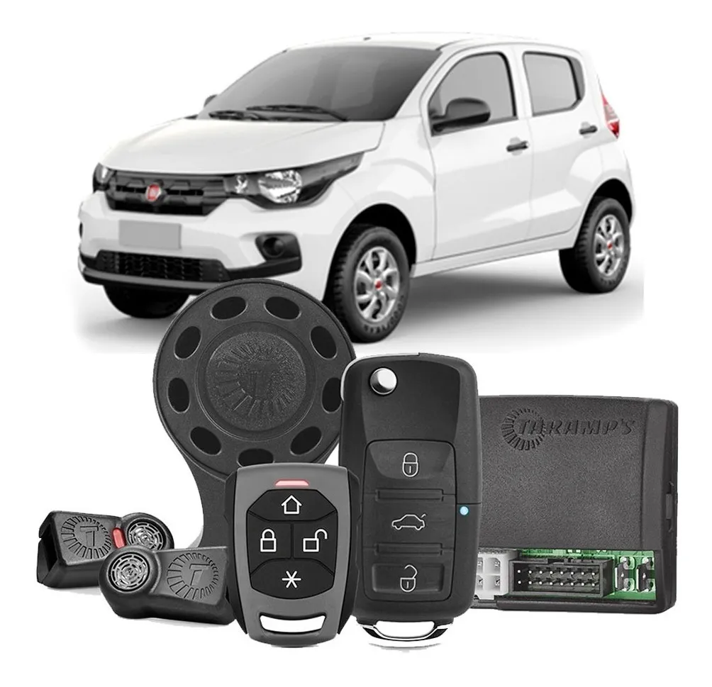 Taramps Tw 20ch G4 Alarma Coche Fiat Mobi Llave Cuchillo