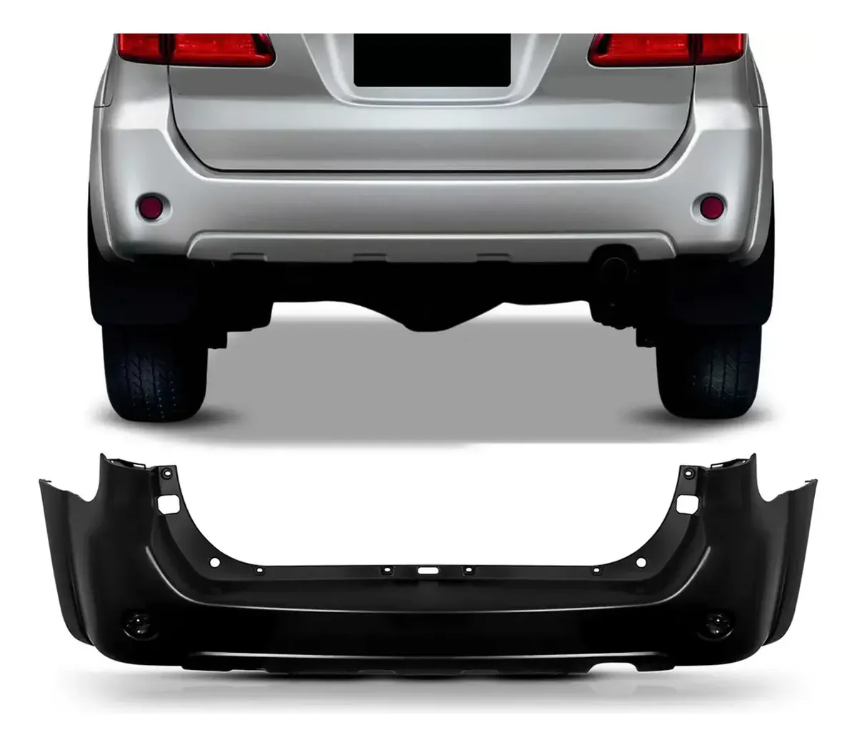Parachoques trasero para Hilux SW4 (2005–2011)