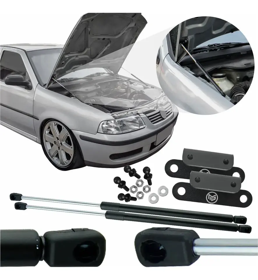 Kit Adaptación Amortiguador Capó Gol G3 99 a 2005 Regulable