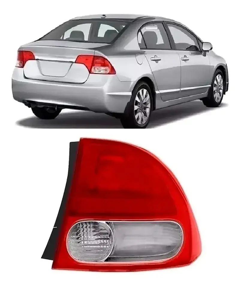 Piloto trasero exterior del lado del pasajero para Civic 2007–2011