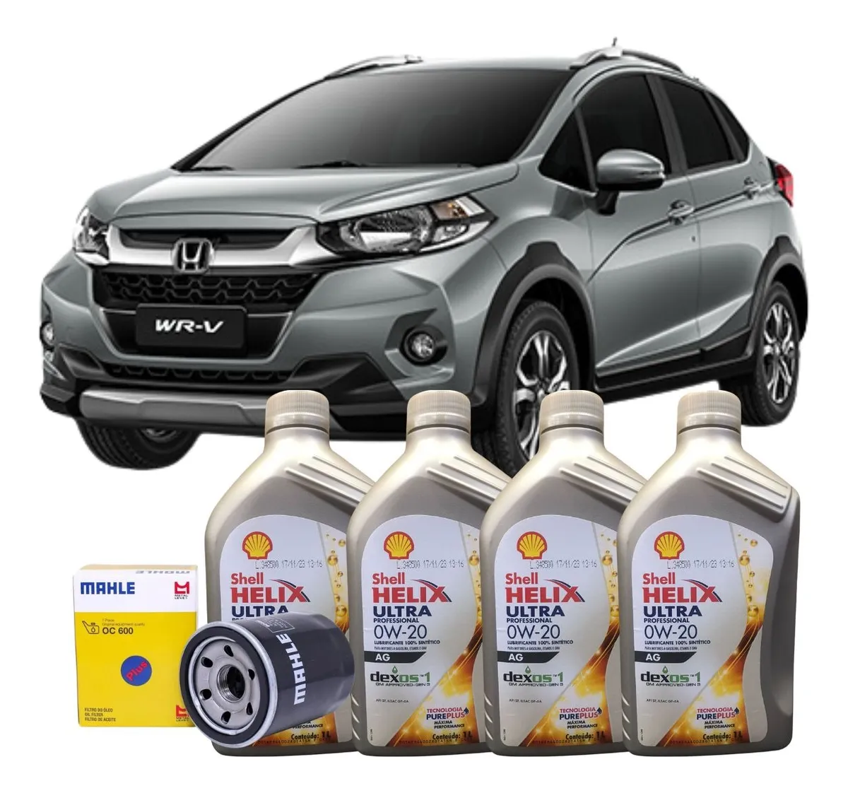 Kit de cambio de aceite Shell 0w20 + filtro aceite vehiculos Honda