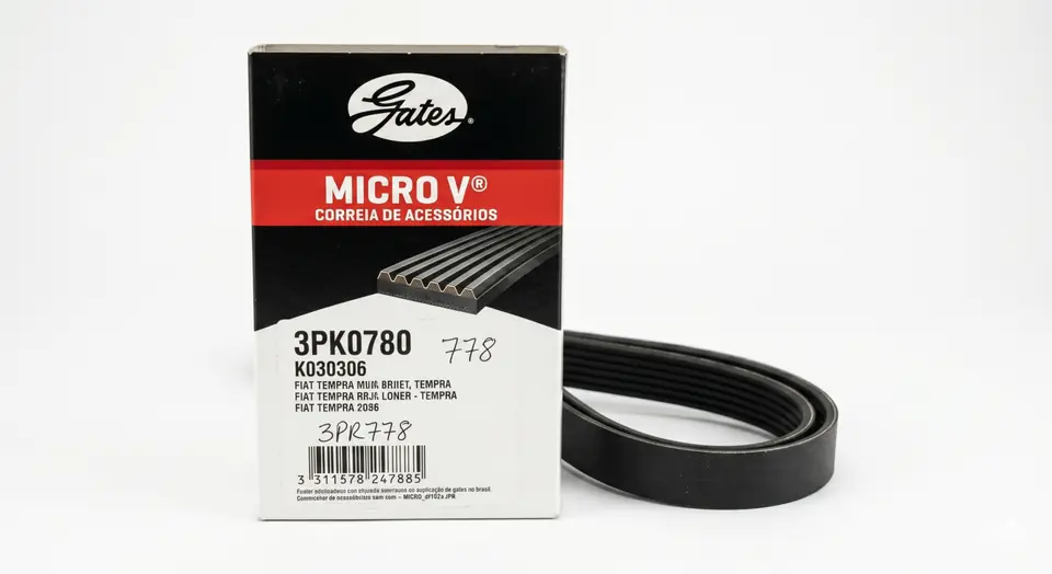 Correa de Accesorios Gates Micro-V 3PK0780 / K030306