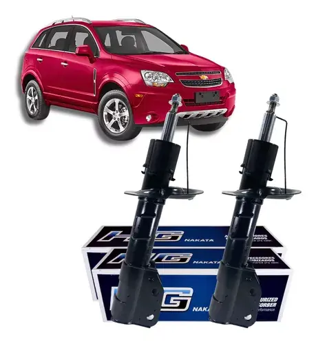 Par de amortiguadores delanteros Nakata Gm Captiva 2.4 3.0 3.6