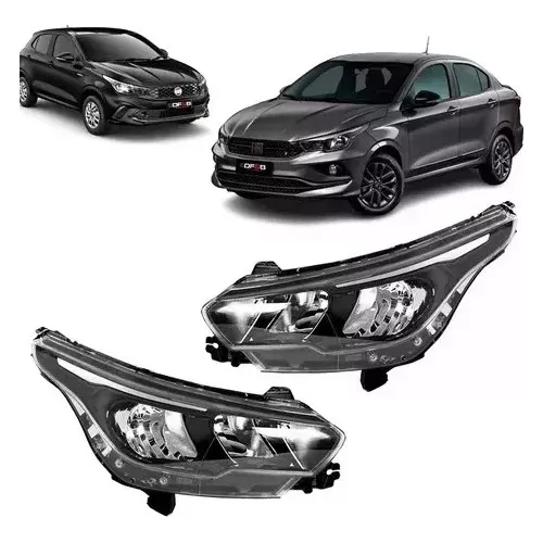 Par Faro Faro Fiat Argo Cronos 2018 2019 2020 2021 AL 2023 SIN LED