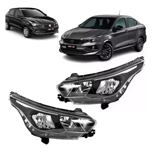 Par Faro Faro Fiat Argo Cronos 2018 2019 2020 2021 AL 2023 SIN LED