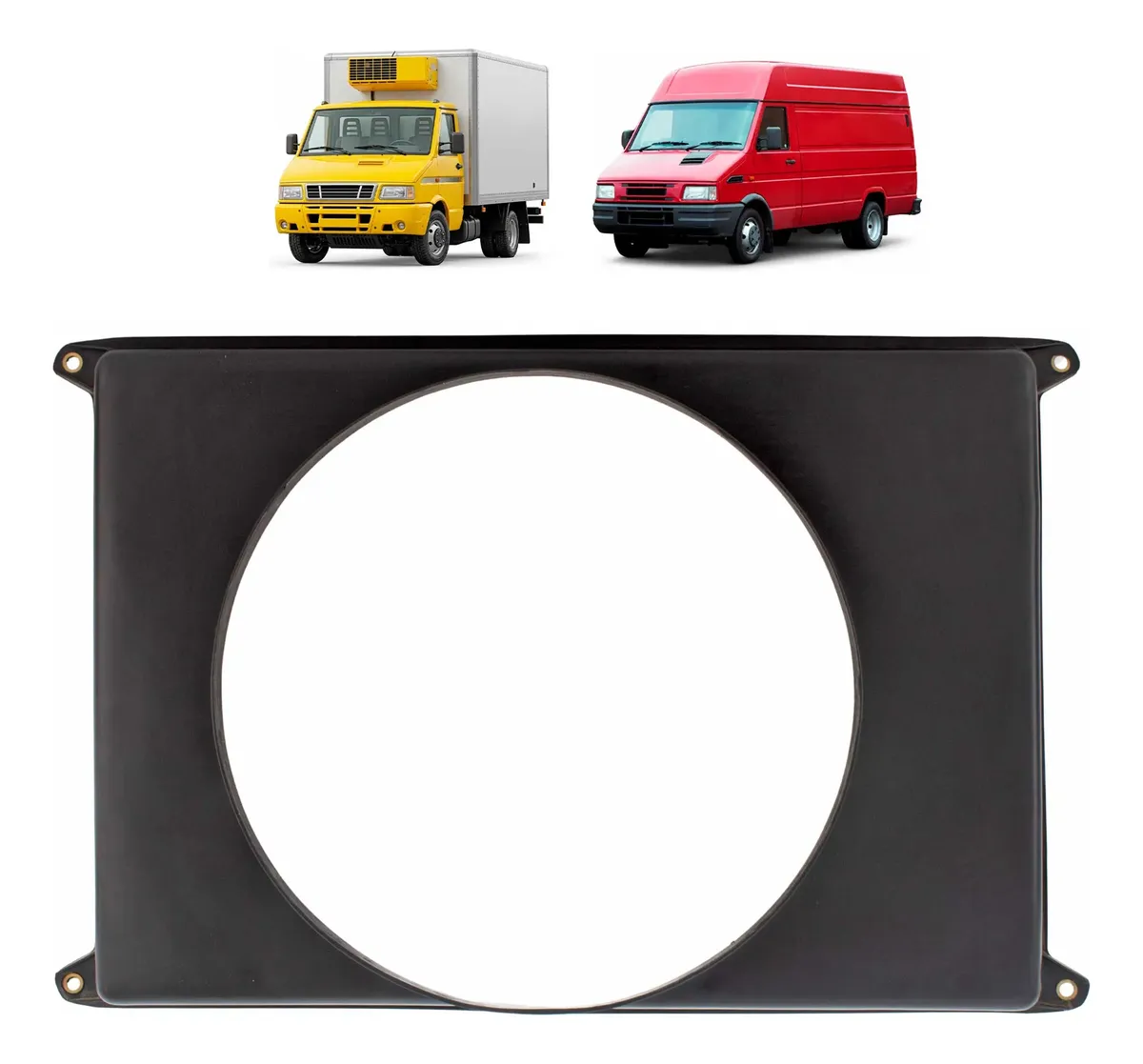 Deflector de Radiador de Agua para Iveco Daily 2.8 1997–2007 – 93814558