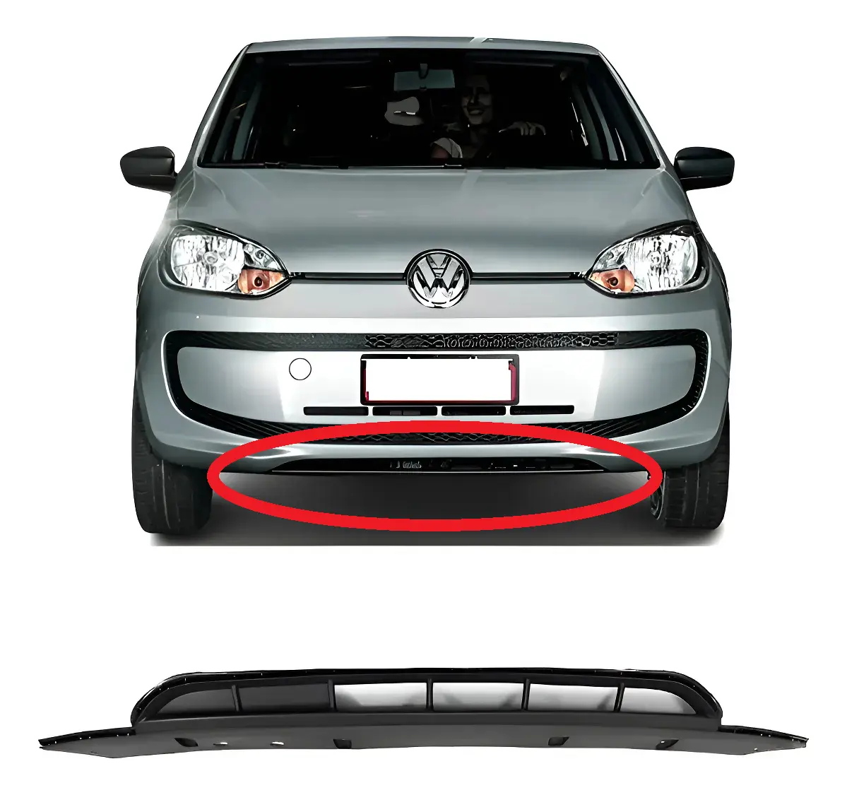 Spoiler de parachoques delantero Up! 2015 2016 2017 original