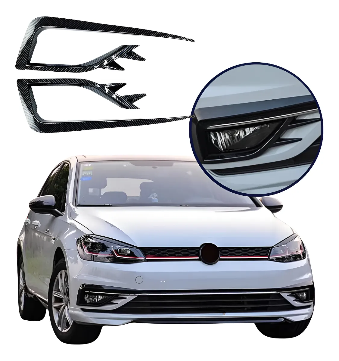 par Rejilla Marco Faro Golf Mk7.5 2017-2020 Estilo Gti
