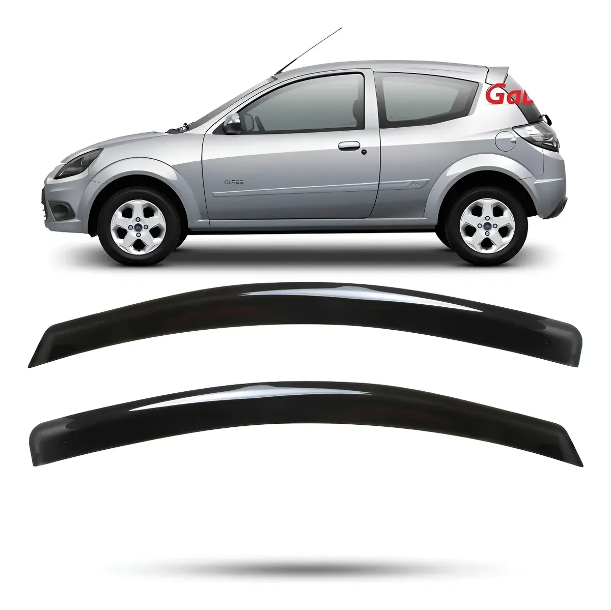 Goteros / deflector de lluvia Ford Ka 1997 A 2013 2 puertas