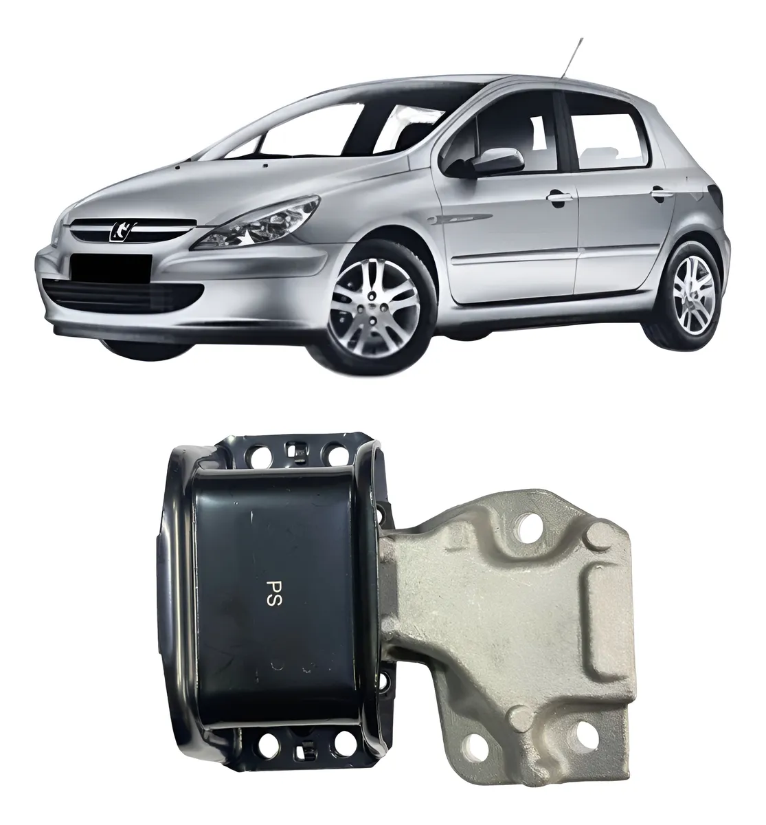 Soporte de motor derecho para Peugeot 307 1.6 2008 2009 2010 2011