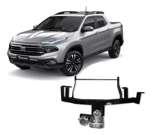 Enganche de remolque Fiat Toro 2019 2020 2021 2022 2023 2024 500kg