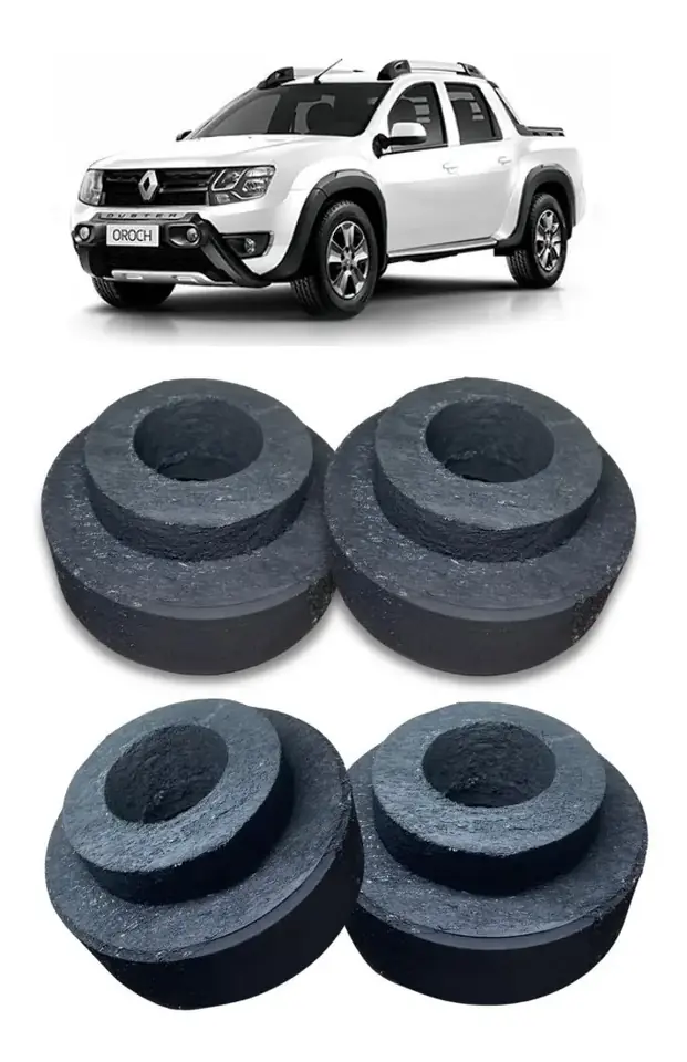 Kit de almohadillas para muelles delanteros y traseros para Renault Oroch (todos los años)