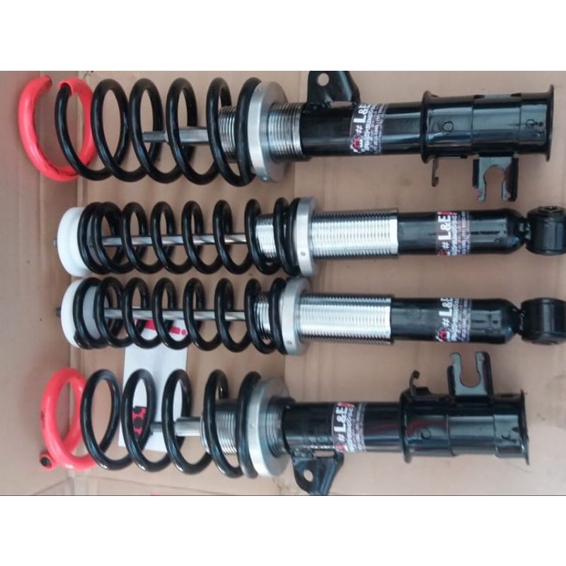 Sportslim Punto L&E Suspensiones Kit de Suspensión Thread(4 amortiguador) delantero y trasero