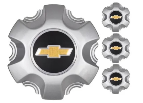 Juego de 4 tapas centrales para ruedas de Chevrolet GM S10