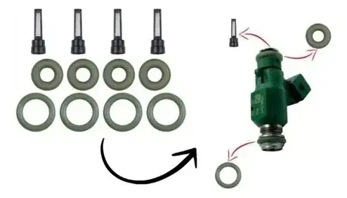 Kit Reparación Inyector Corsa Meriva Montana 1.4 1.8 8v