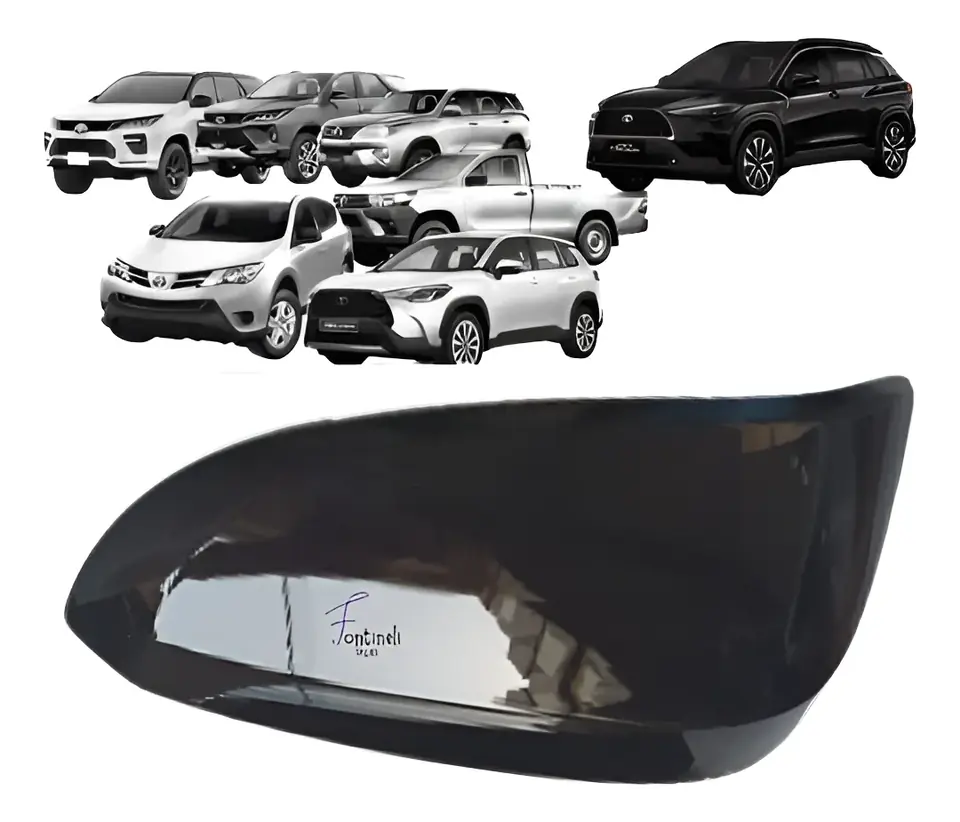 Capa de retrovisor Hilux Corolla Cross Sw4 Rav4 Negro Original