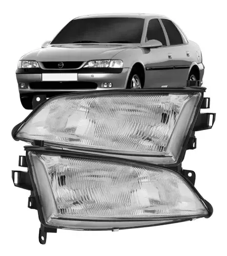 Par de faros delanteros Vectra 96 ​​97 98 99 Cristal
