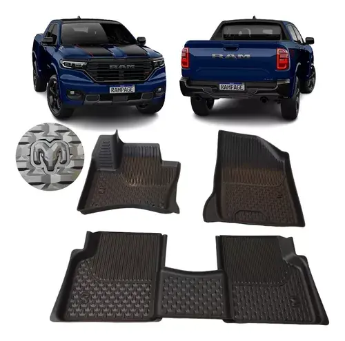 Juego Tapetes De Interior Con Bordes Rampage 2023 2024 ( ORIGINAL MOPAR )