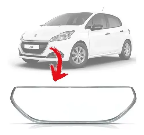 Molduras de parrilla cromadas Peugeot 208 2013 2014 2015