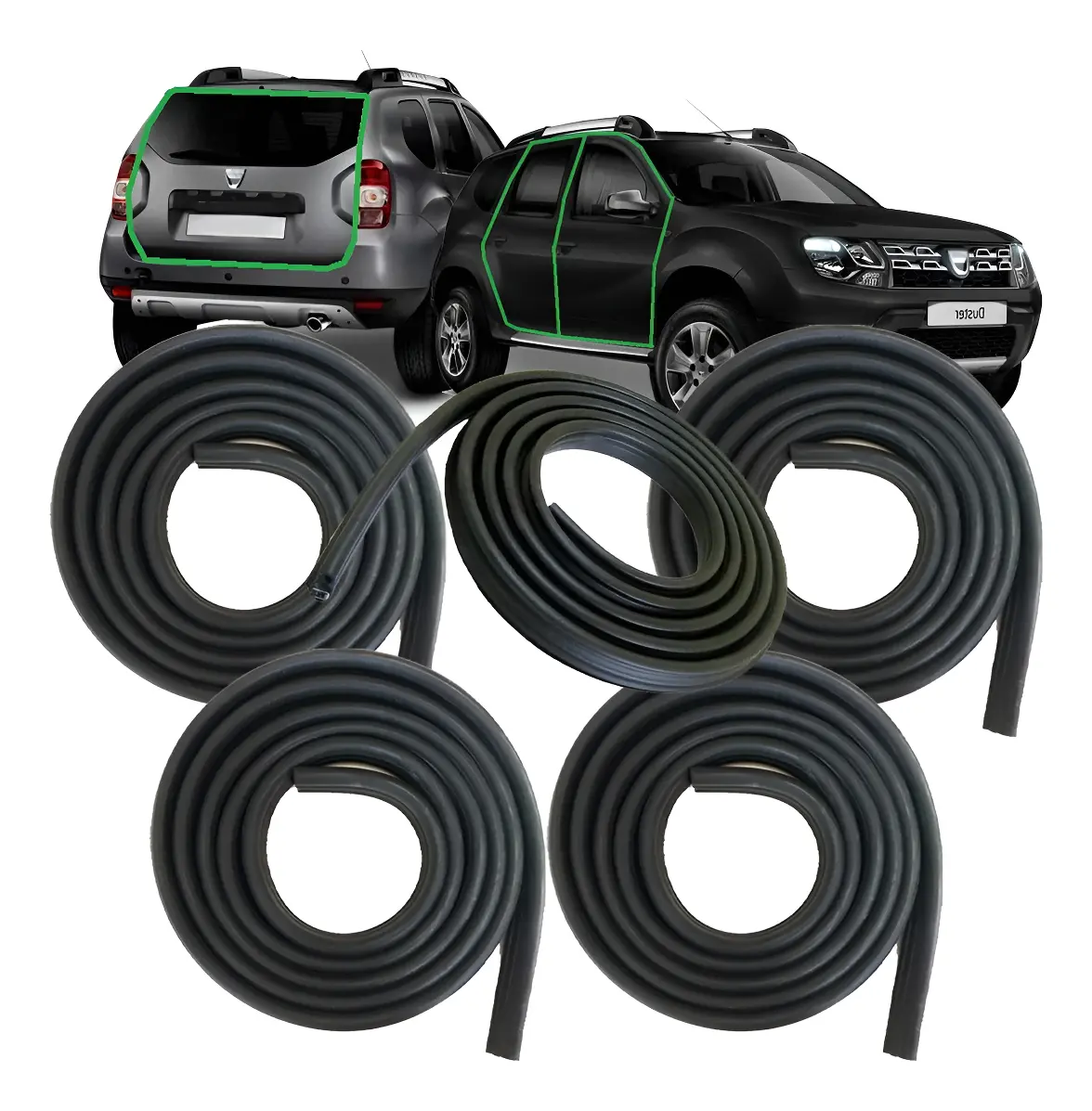 Kit Burletes de Puerta + Maletero Duster 2015 2016 2017