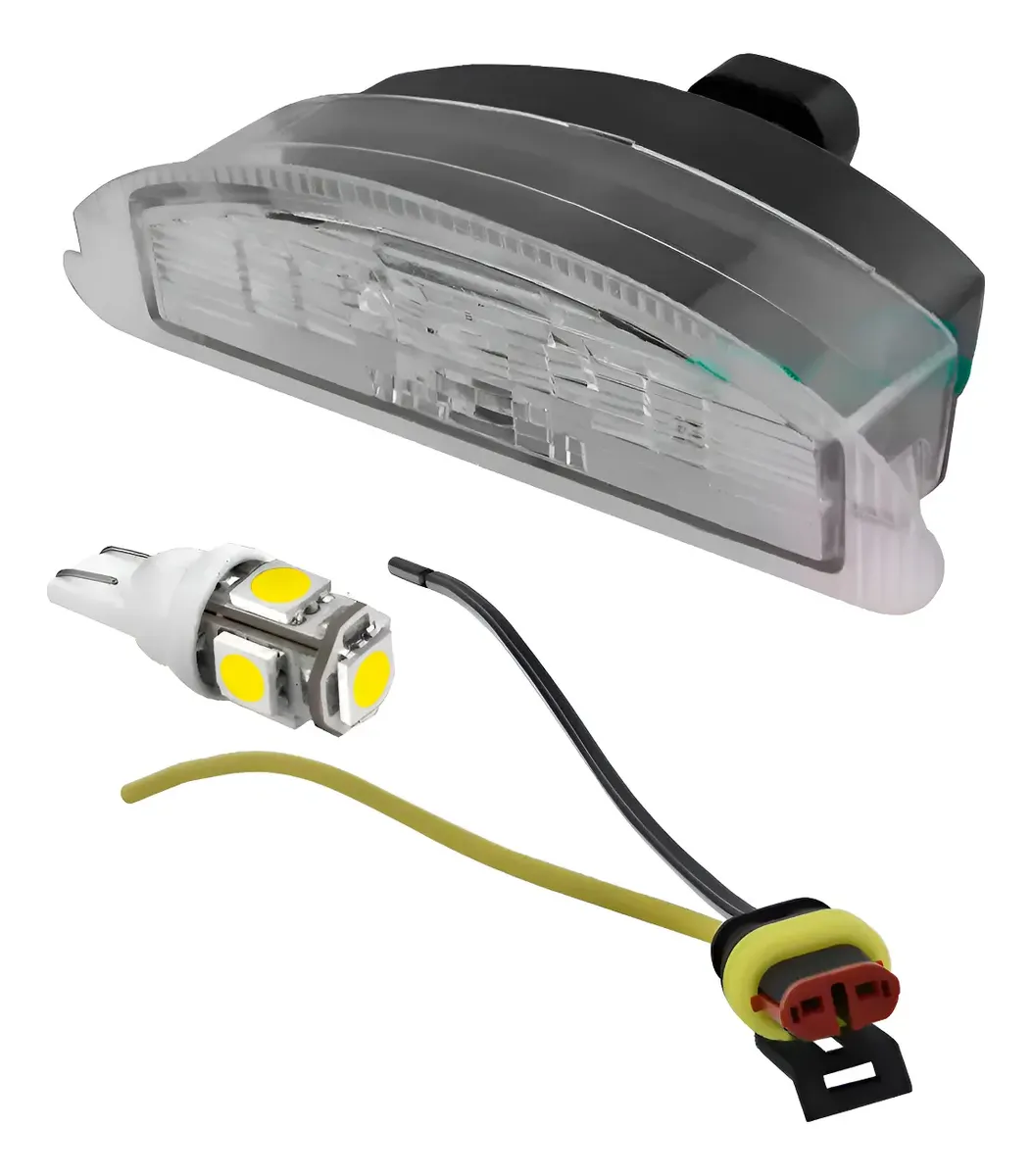 Luz de Matrícula con Portalámpara, Chicote y LED para Renault Clio Hatch (1999 a 2012)