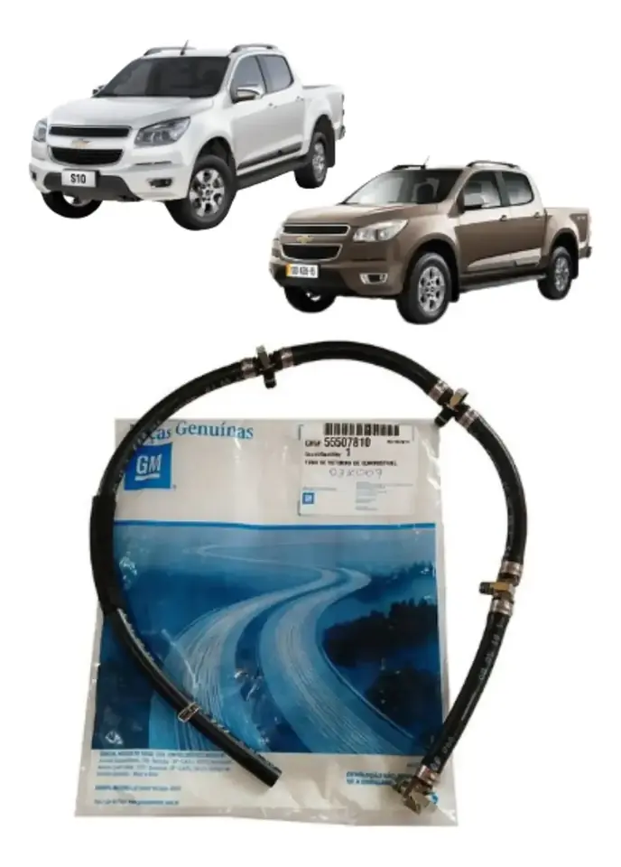 Tubo De Retorno De Combustible Gm 55507810 S10 2.8 Moldeado