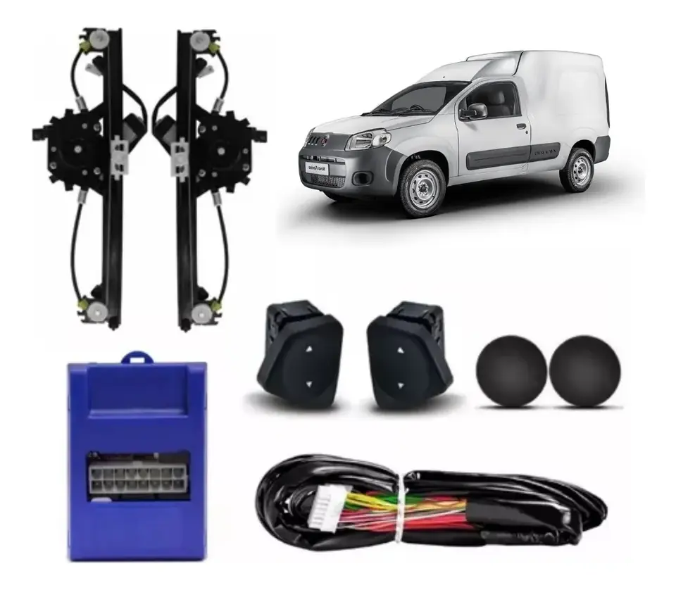 Kit Vidrio Eléctrico Nueva Fiorino 2014 a 2018 Sensorizado
