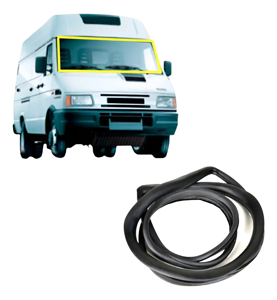 Goma de Parabrisas Delantero para Iveco Daily Furgón (1997 a 2007)