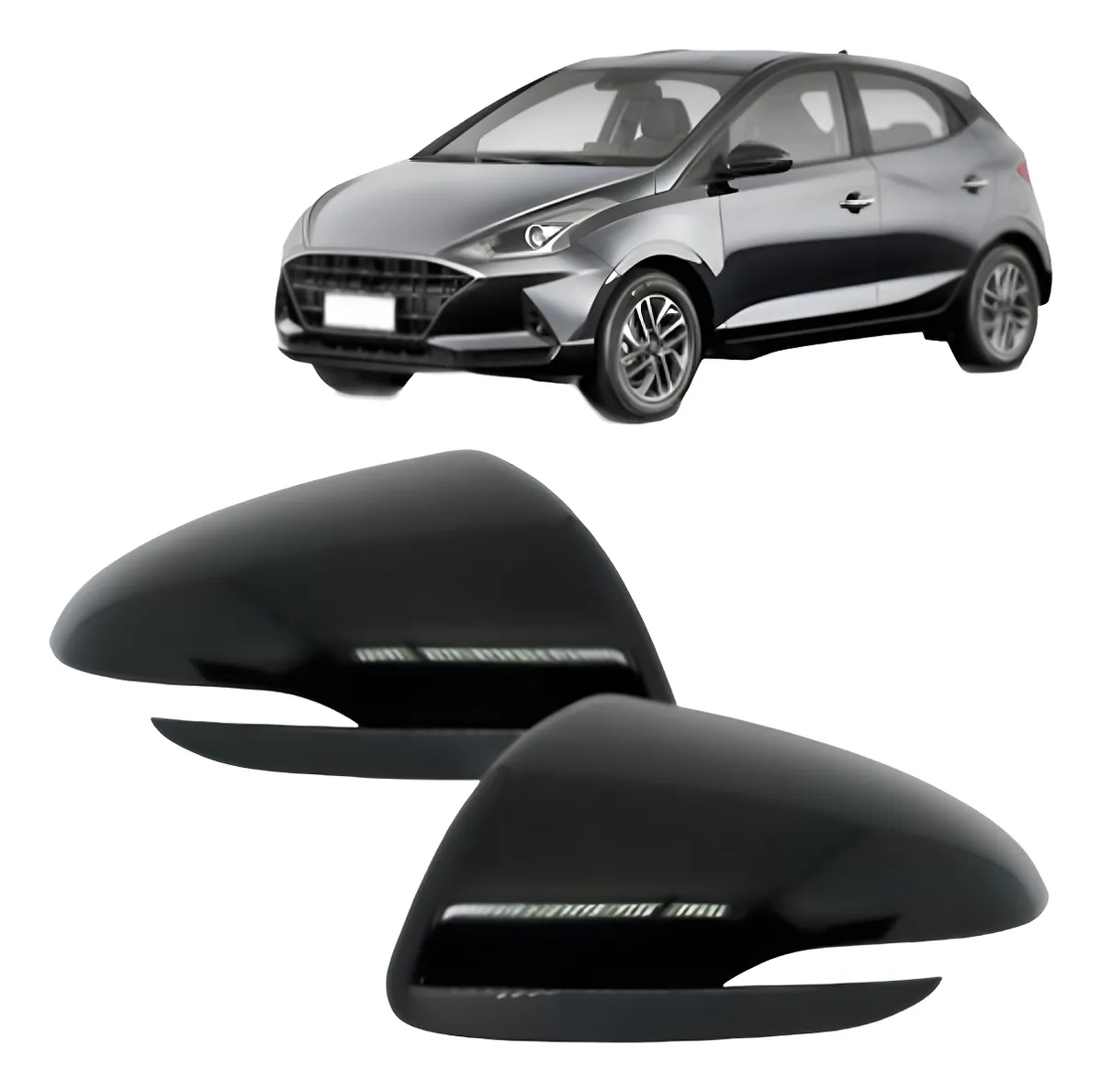 Par capa de retrovisor Hyundai  Hb20 2020 2021 2023 2024 2025