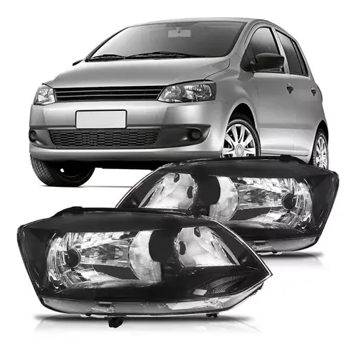 Par de faros Fox 2010 2011 2012 2013 2014 Máscara Negra