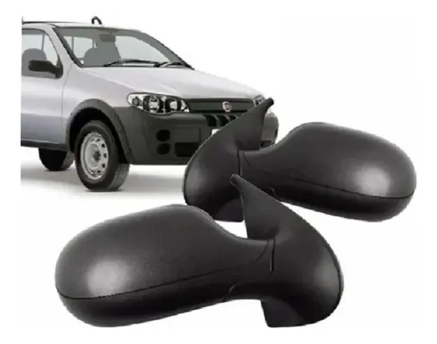 Par de Retrovisores Eléctricos Fiat Strada Fire / Economy 2011 a 2019 – Metagal